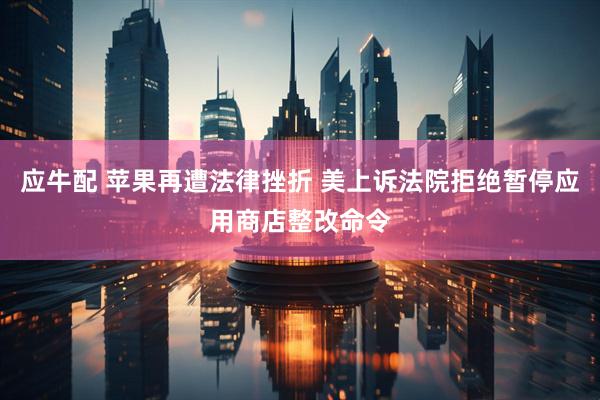 应牛配 苹果再遭法律挫折 美上诉法院拒绝暂停应用商店整改命令