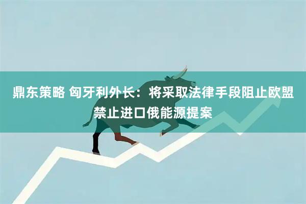 鼎东策略 匈牙利外长：将采取法律手段阻止欧盟禁止进口俄能源提案